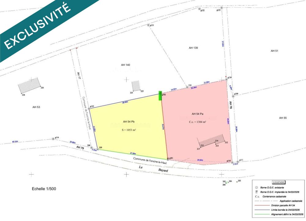 Vente Terrain Plein sud au Bayard : bâtissez votre projet ! Foncine-le-haut