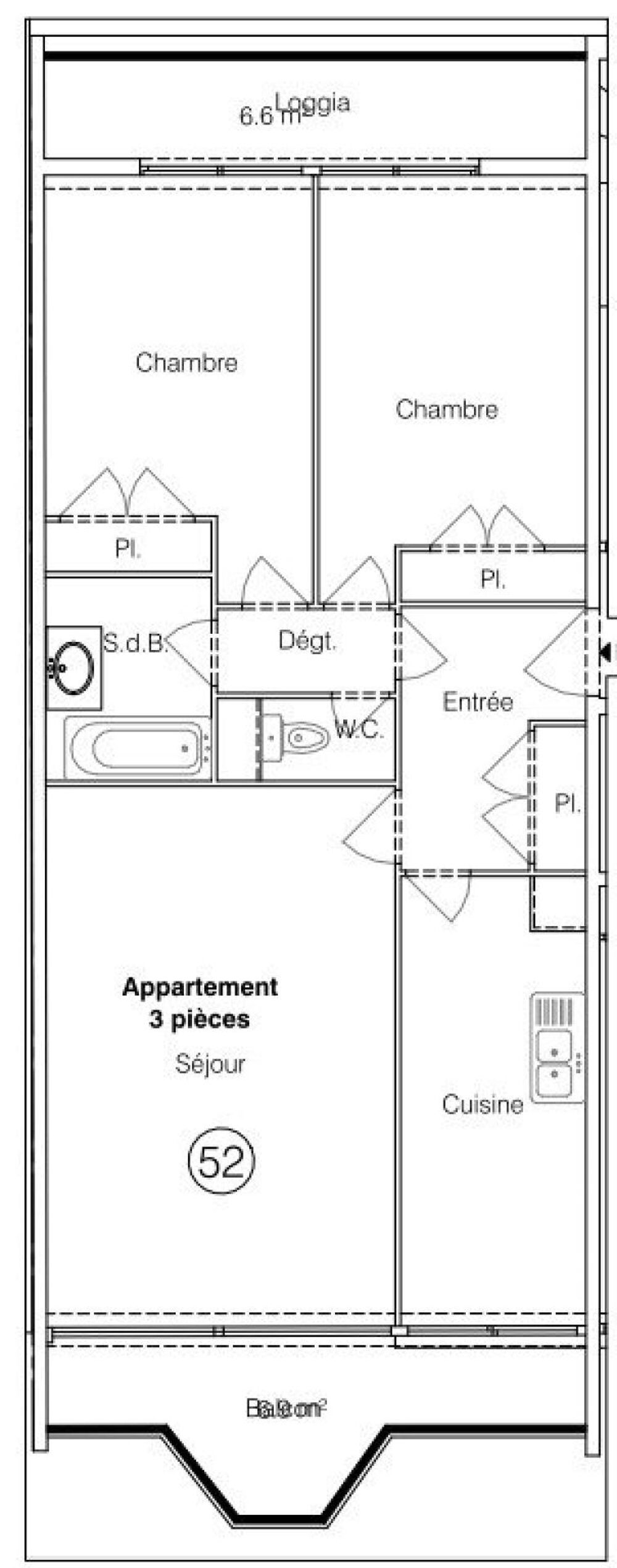 Vente Appartement BORDEAUX CAUDÉRAN – Bel appartement traversant au pied du Parc Bordelais Bordeaux