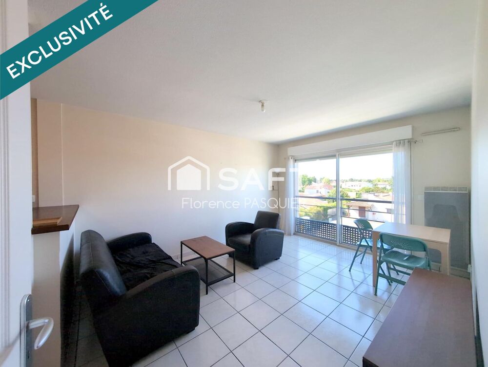 T2 meublé de 40m² avec balcon et parking, Haillan centre