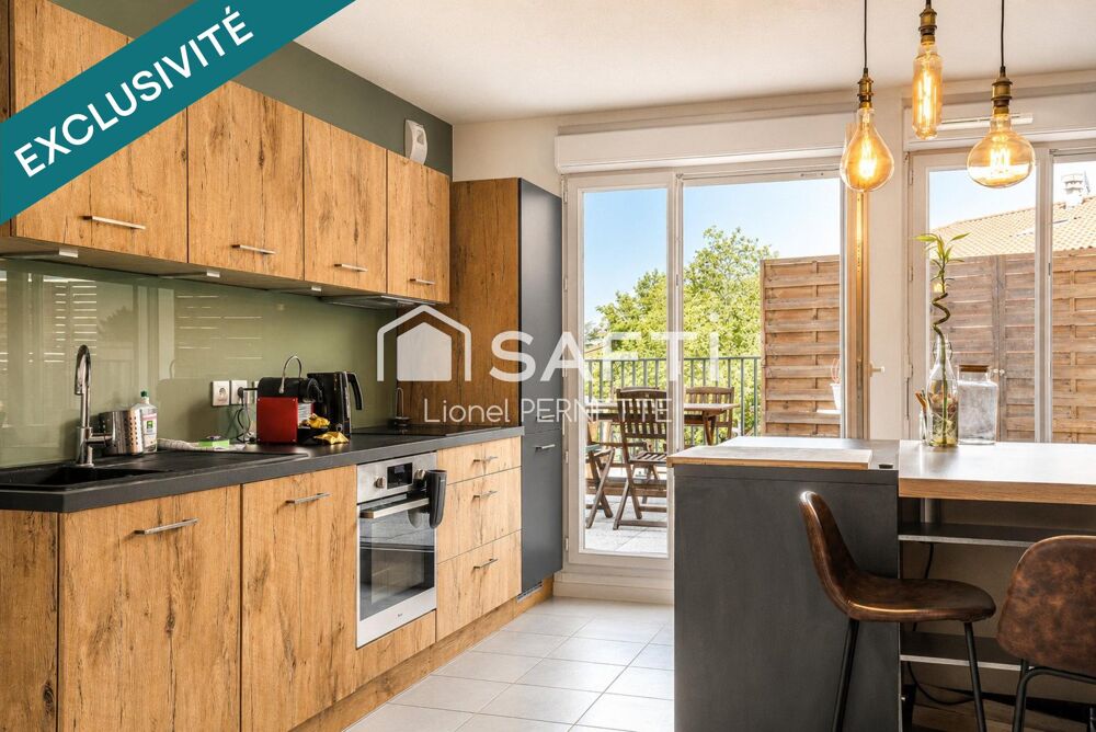 Vaulx VILLAGE  T3 dernier étage, terrasse 20m²