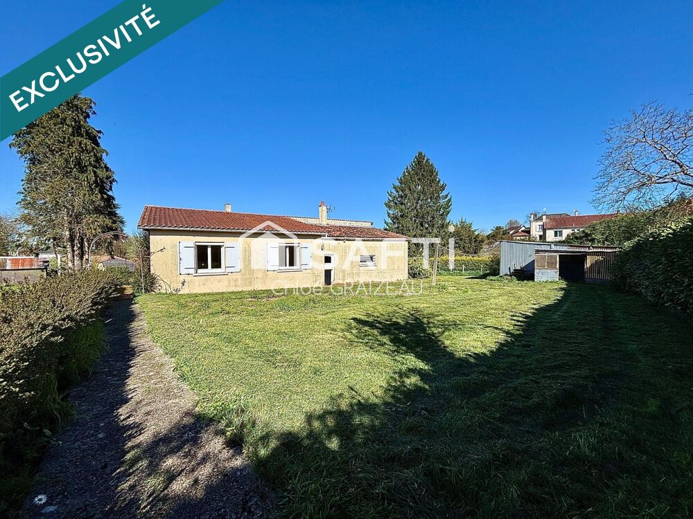 Maison de plain-pied, 3 chambres, garage