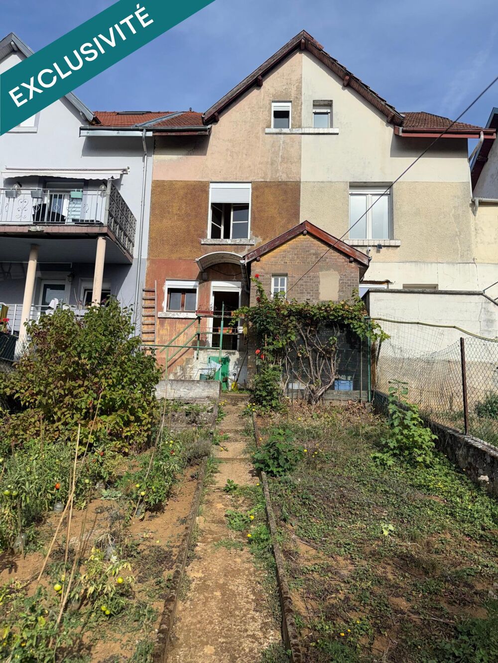 MAISON À RÉNOVER AVEC JARDIN  À HERSERANGE A DEUX MINUTES DE LA FRONTIÈRE LUXEMBOURGEOISE ET BELGE