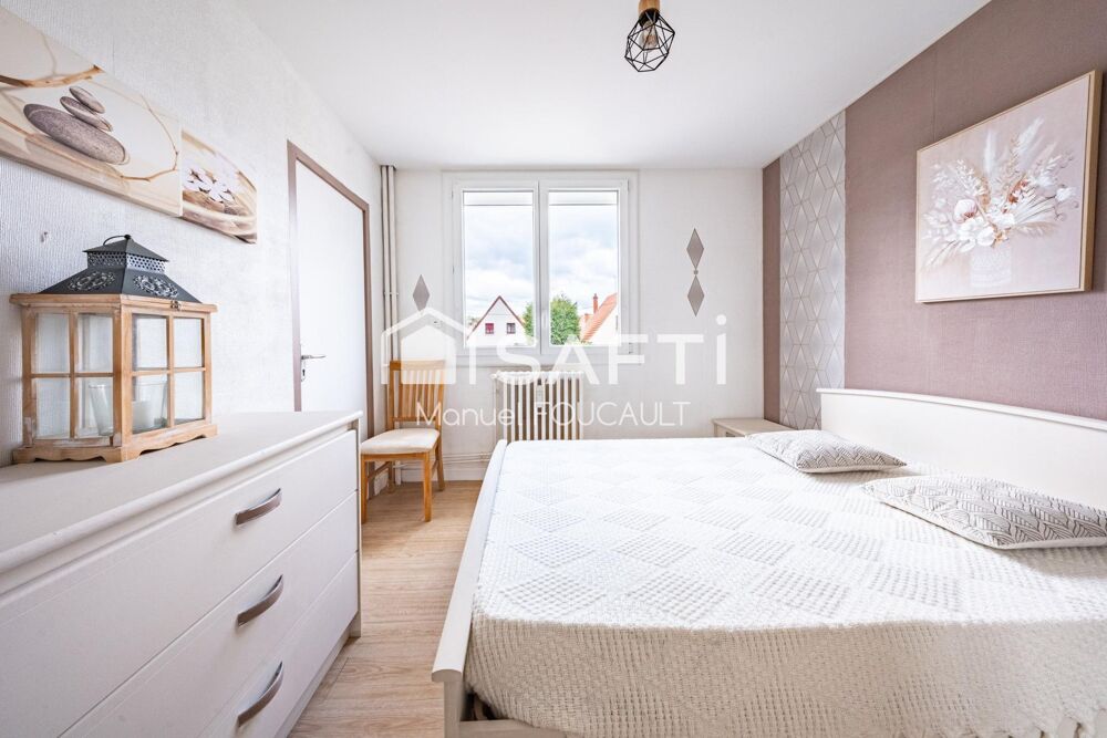 DIJON Eiffel/Bel Air, appartement traversant type 3 de 54m2-Balcon, cave et grenier