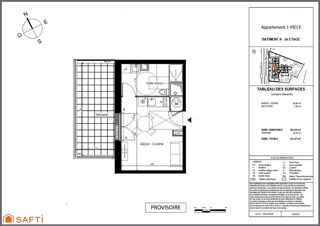  Appartement  vendre 1 pice 26 m