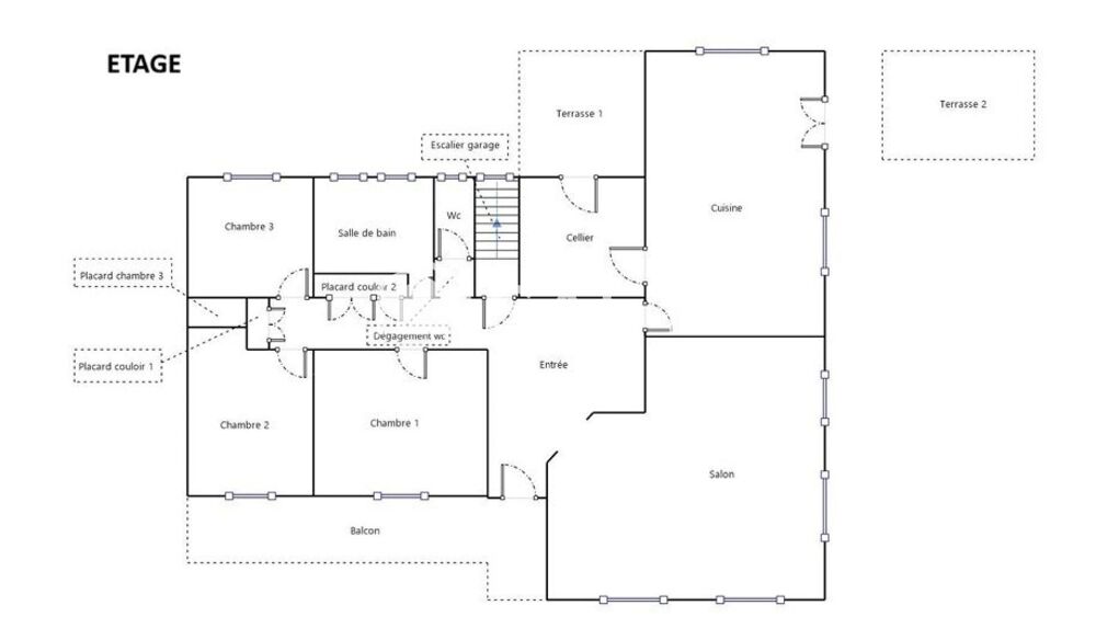 Vente Maison Maison 180m² avec grand sous sol de 170m², terrain 3422m². Salies-du-salat
