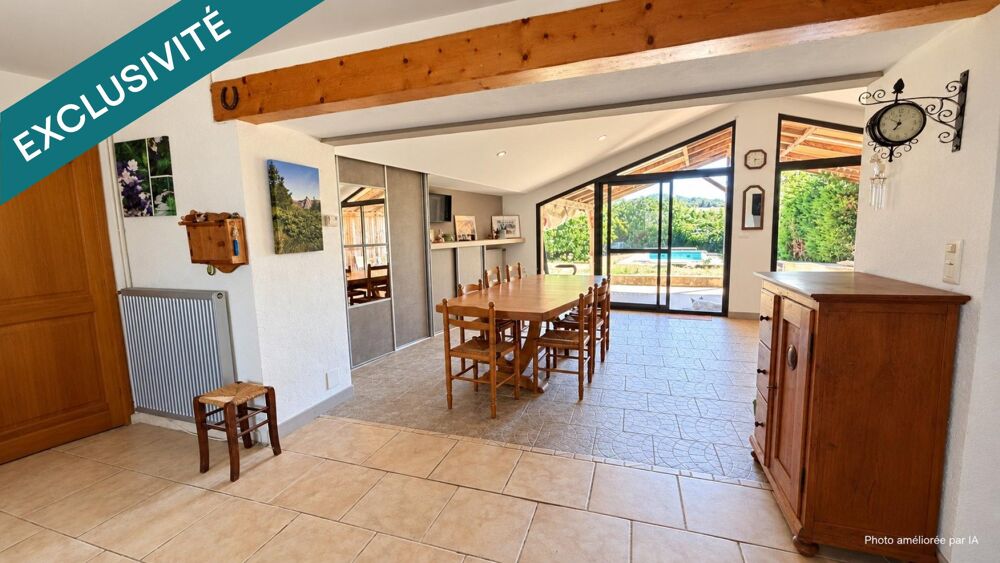 Vente Maison Ancienne grange rénovée avec piscine et vue Pyrénées Coussa