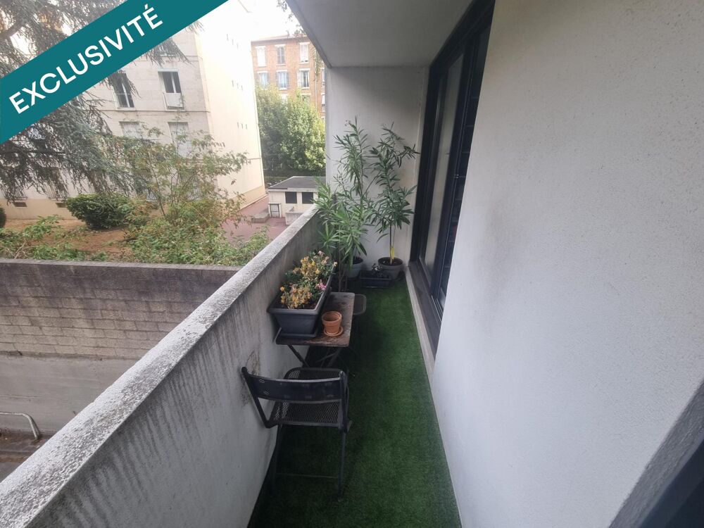 Vente Appartement Studio 33 m² avec balcon filant, proche métro Pantin