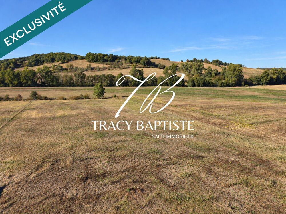 Vente Terrain Terrain plat – 1 277 m² constructibles – Plus de 6 200 m² au total – Absence d'emprise au sol – Vue vallée et coteaux – Environn Montdurausse