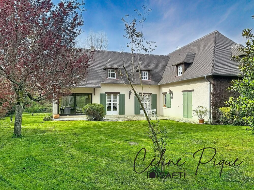 Maison de 9 pièces avec grand jardin, bois et rivière