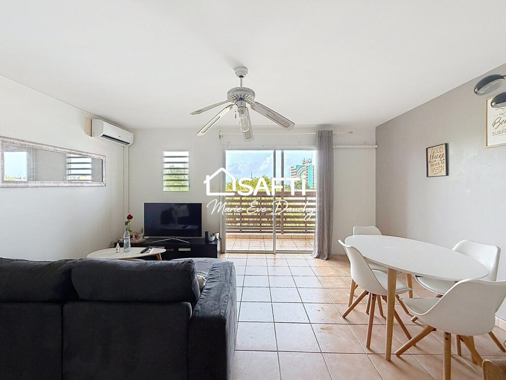 Location Appartement Gosier T2 duplex meublé en résidence avec piscine Le gosier