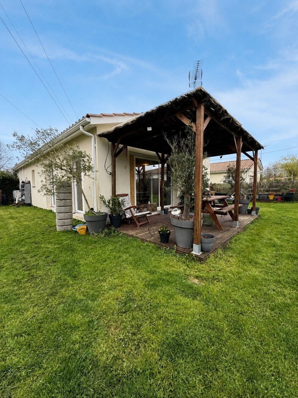 Maison de plain-pied au calme, proche Bordeaux