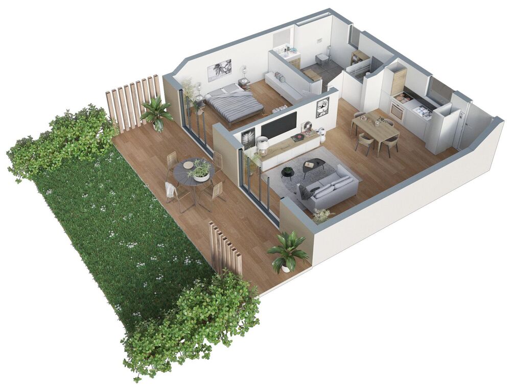 Appartement Type 2 à cul de sac