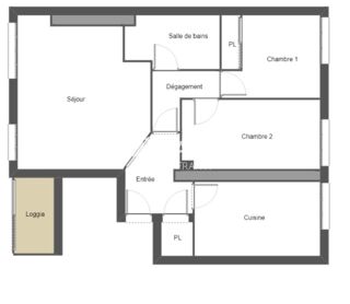  Appartement � vendre 3 pi�ces 70 m�