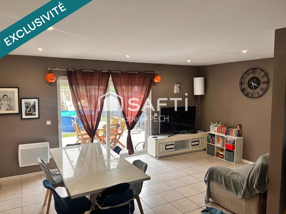 Maison 3 chambres avec jardin, terrasse et garage