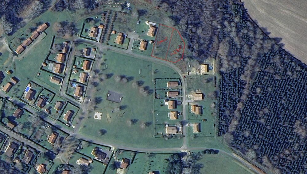 Vente Terrain terrain en lotissement 1168 m² frais réduit Lacquy