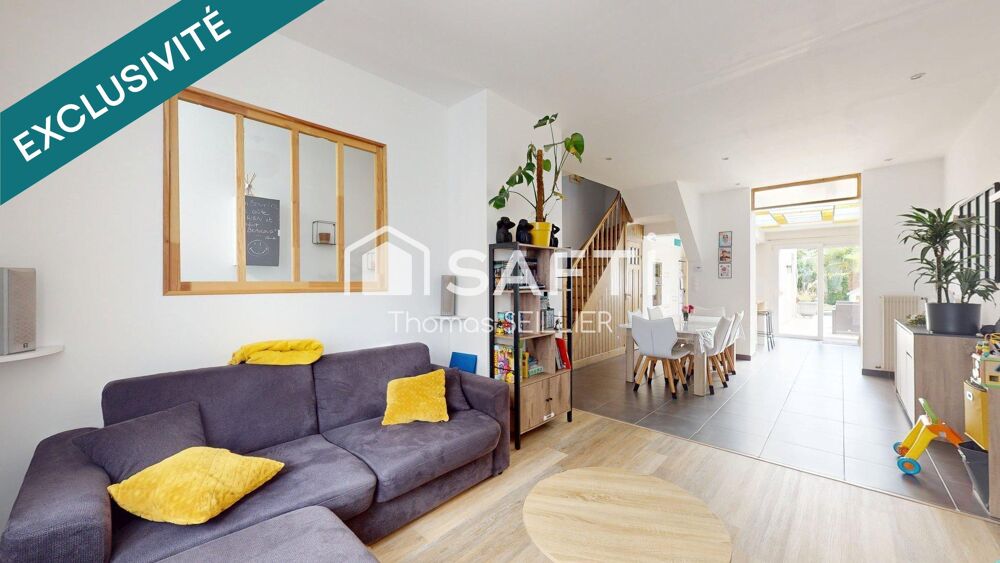 Vente Maison Charmante maison de caractère rénovée – 127 m² habitables – 4 chambres – Jardin plein sud Hellemmes-lille