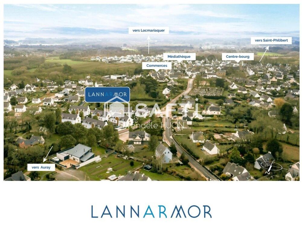 T3 en rez-de-jardin de 67 m² avec terrasse et jardinet, dans résidence neuve livrée en 2026 à 300 m du bourg de Crach. Luminosi