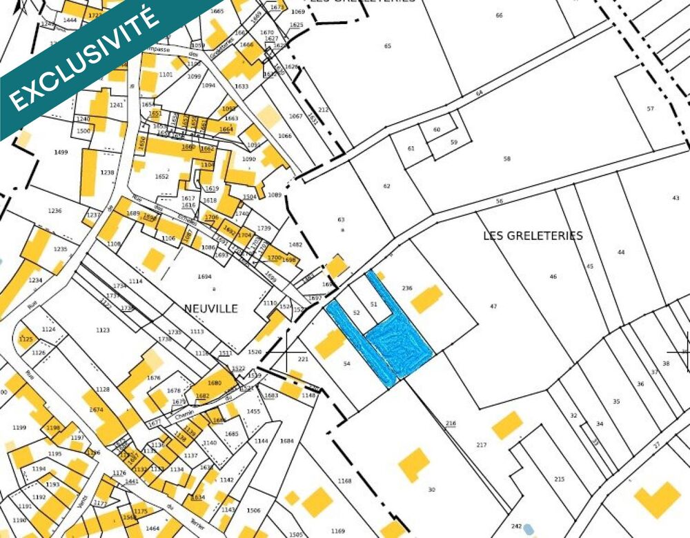Vente Terrain Terrain plat , Environnement calme, Proche commerces Chasseneuil