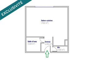  Appartement à vendre 1 pièce 27 m²