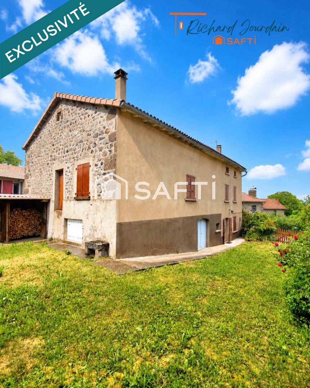 Vente Maison Beau corps de ferme avec une partie habitable de 115 m² + grange 200 m² + garage Seneujols