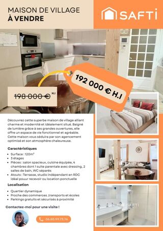  Maison � vendre 5 pi�ces 120 m�