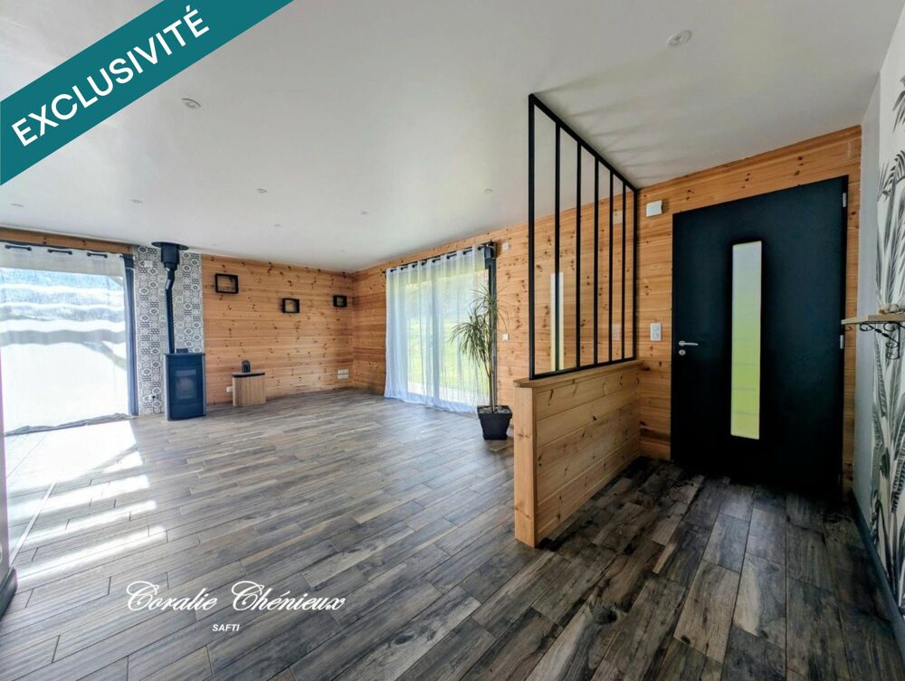 Belle maison en bois récente
