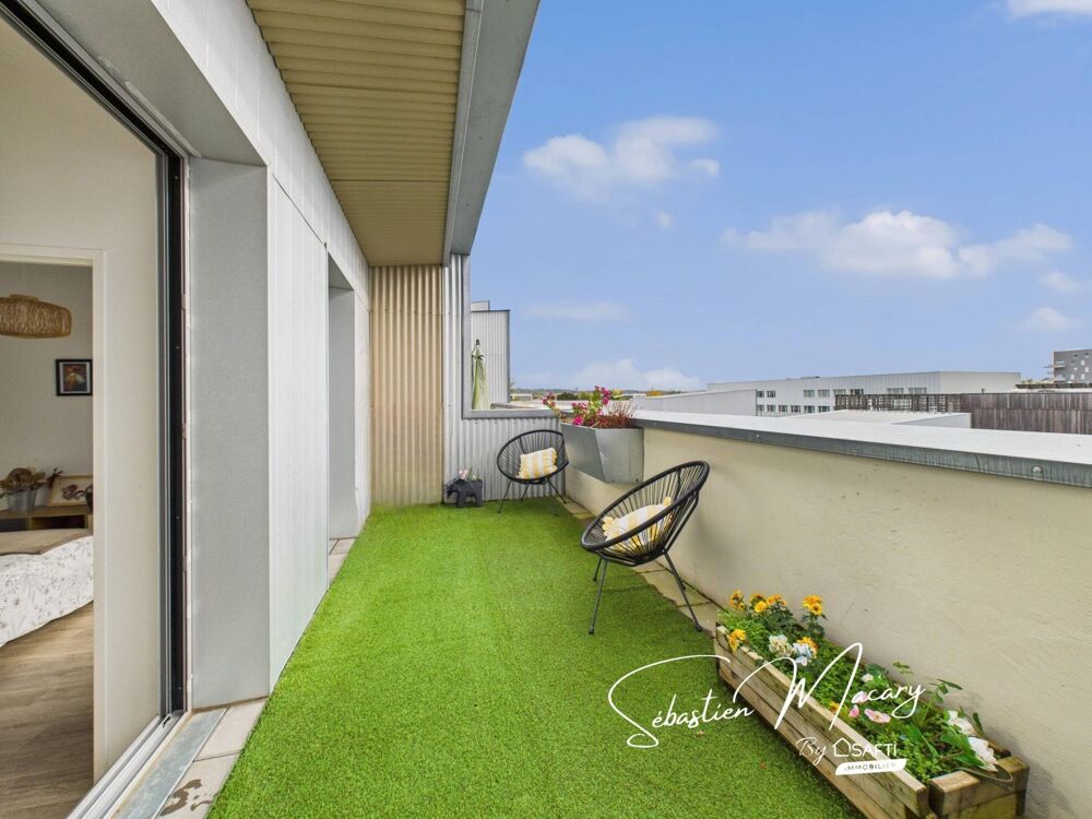 Vente Appartement Quartier GINKO Triplex de 96 m² - 4 chambres - Terrasses exposées Sud Bordeaux