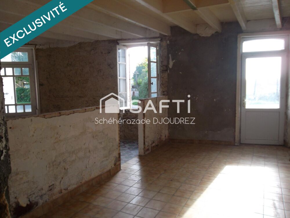 MAISON A RENOVER ENTIEREMENT - 3 PIECES - GARAGE- DEPENDANCE