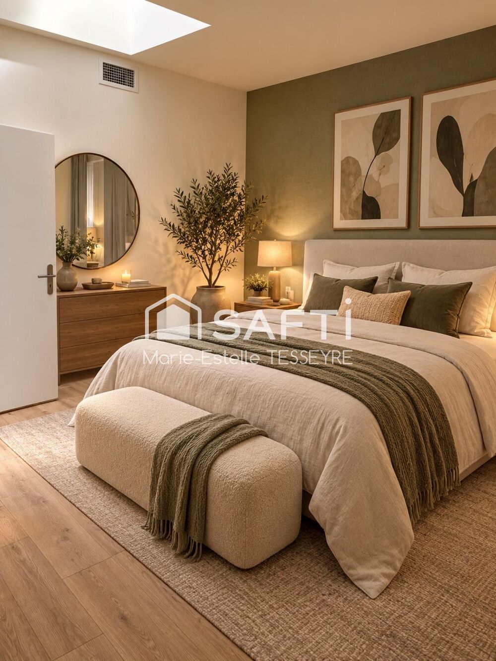 Vente Appartement Saint Augustin – Élégant T4 de 137,9m2 entièrement rénové avec patio de 30 m² et garage de 15m2 Bordeaux