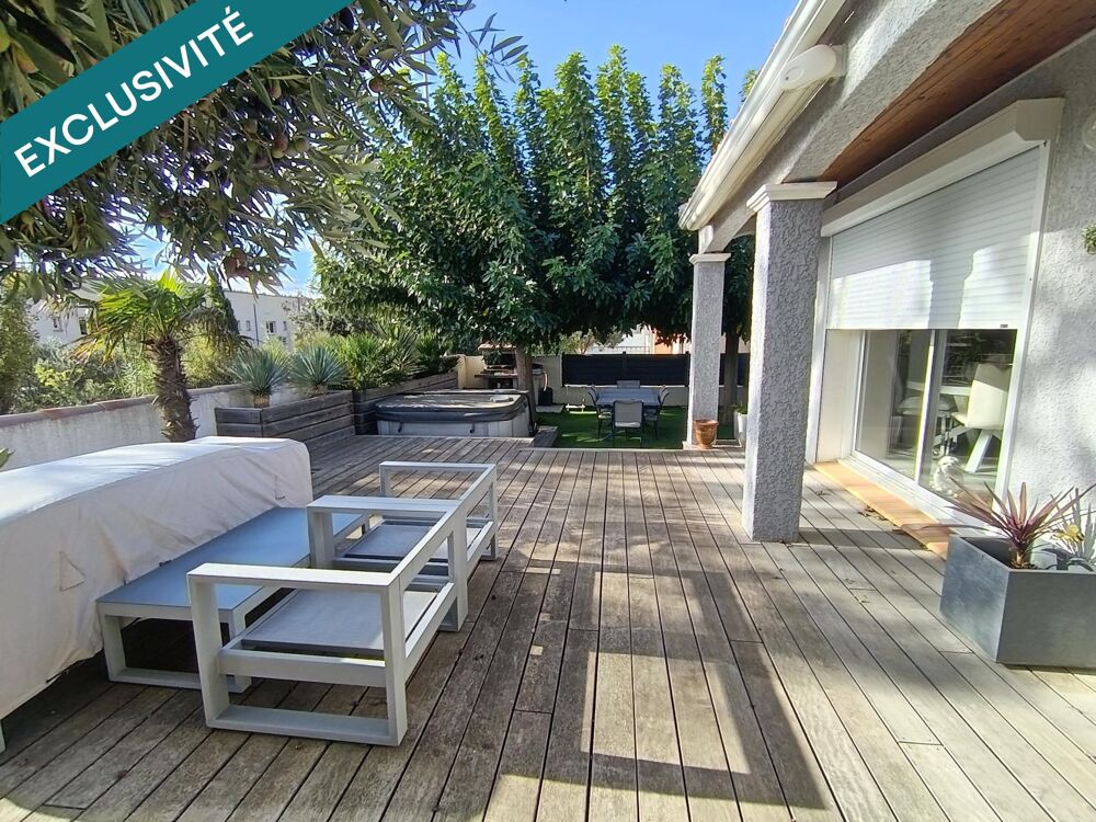 Vente Maison Villa plain pied 80m² sur terrain de 371m² avec piscine et garage Narbonne