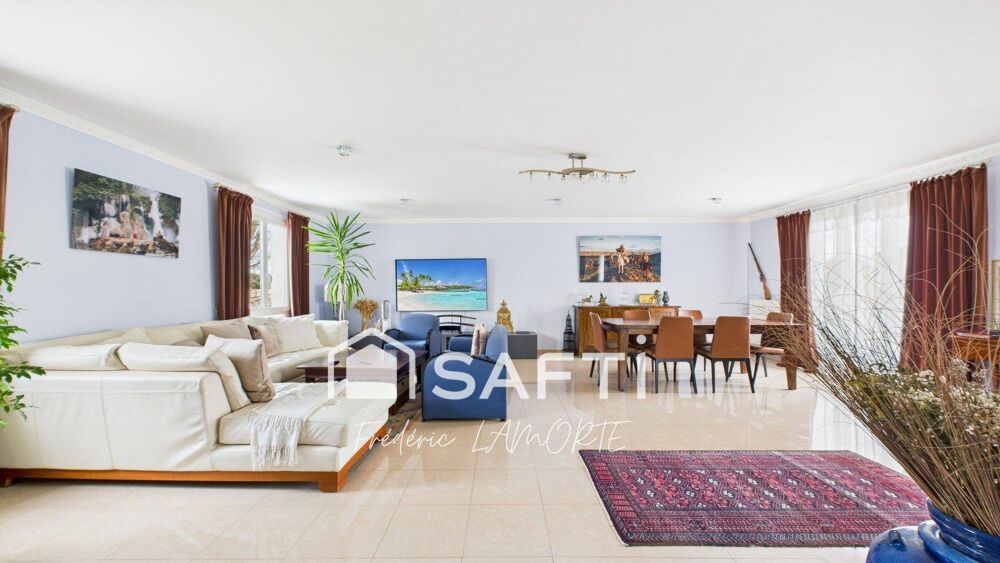Séjour traversant de 53m2, 4 chambres, garage, jardin