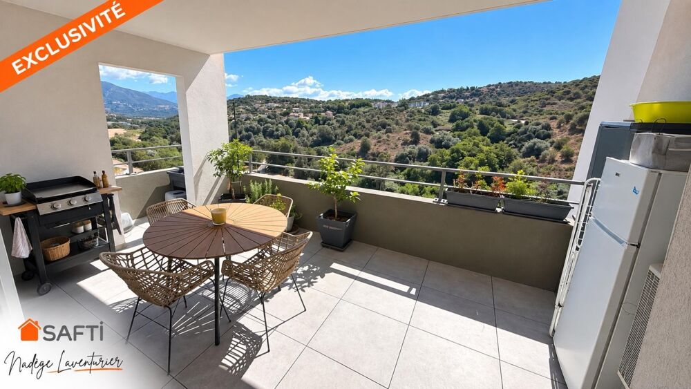 T3 RÉCENT 70 M²  TERRASSE PLEIN SUD  GARAGE proche Ajaccio
