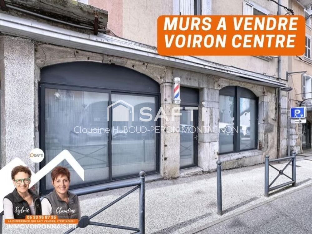   A l'entrée de Voiron, murs à vendre de 59 m² : local Bureaux/commerce 45 m² + sous-sol 14 m² 