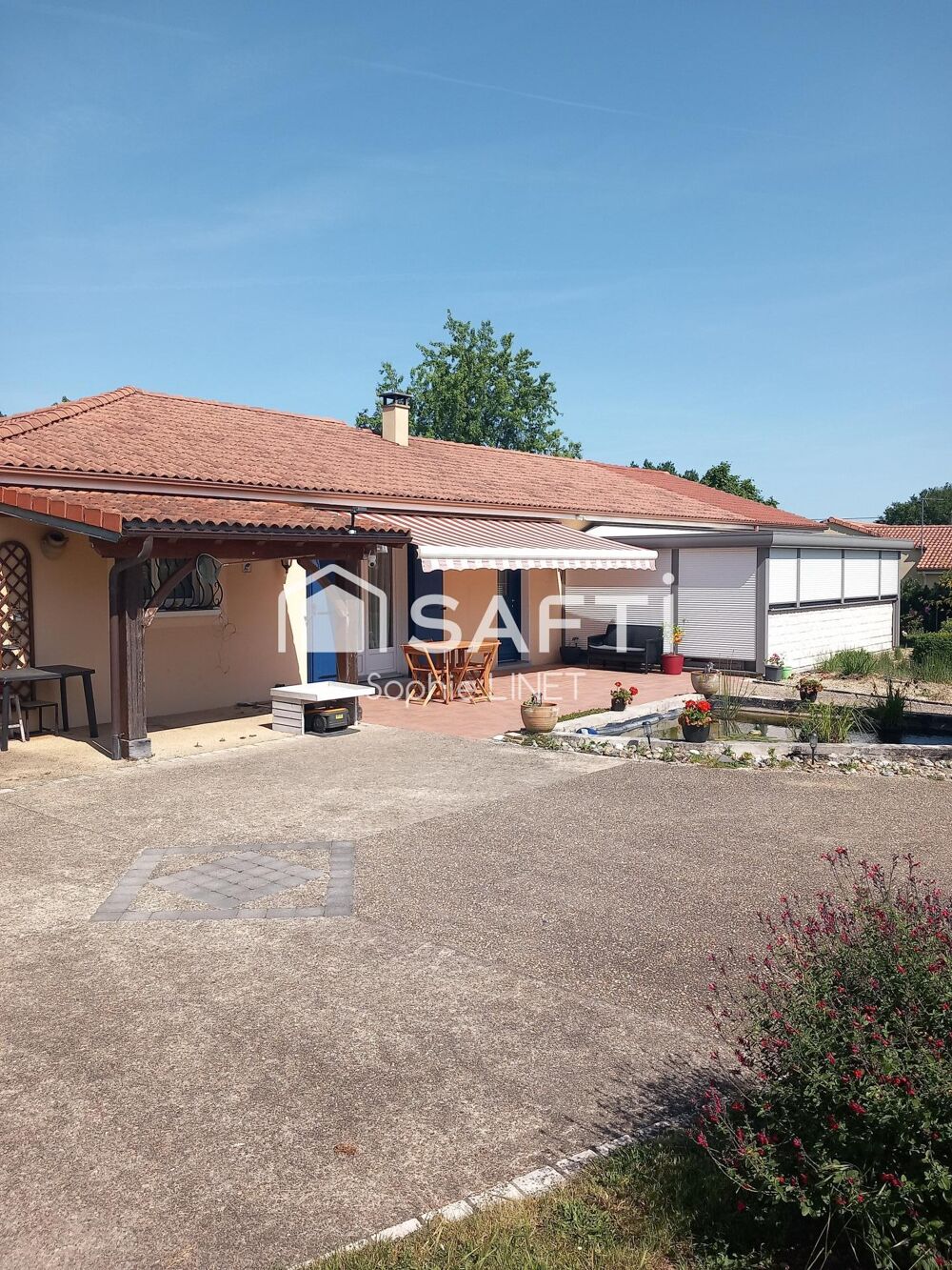 Maison de plain pied + Gite sur terrain de 3200m2