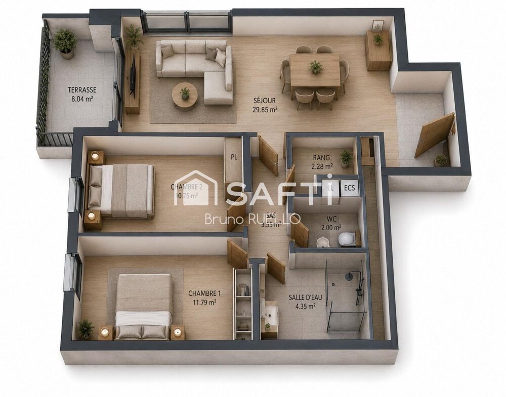 Vente Appartement ARGELÈS-SUR-MER – Vente en VEFA T3 AVEC TERRASSE Argeles-sur-mer