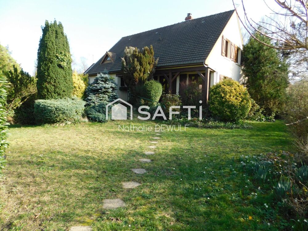 BRUYERES -ET-MONTBERAULT: PAVILLON SUR SOUS-SOL COMPLET ,JARDIN ,4 CHAMBRES, CONFORT P. PIED.