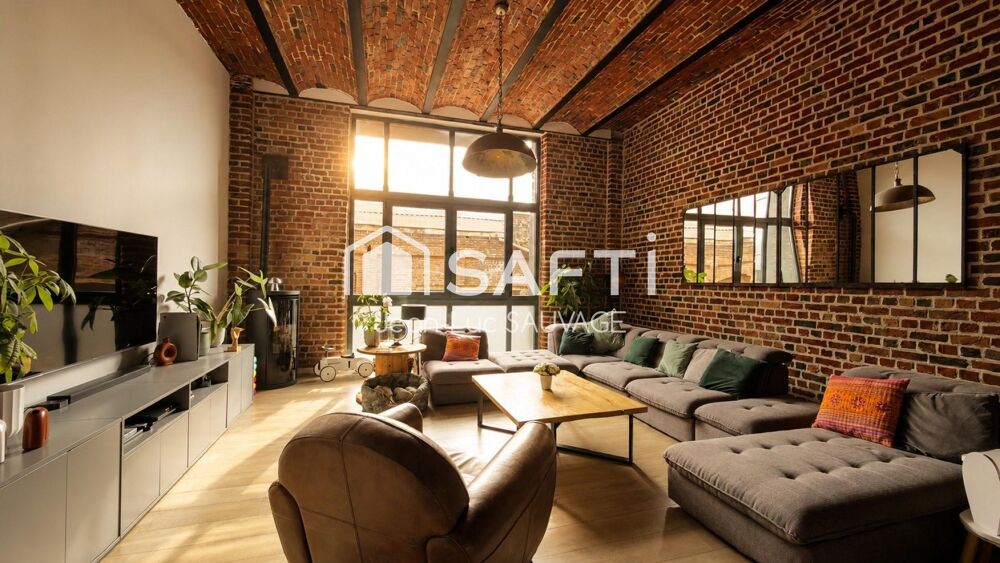 Vente Appartement Loft de caractère 130 m2 - 2 chambres + Parking Tourcoing