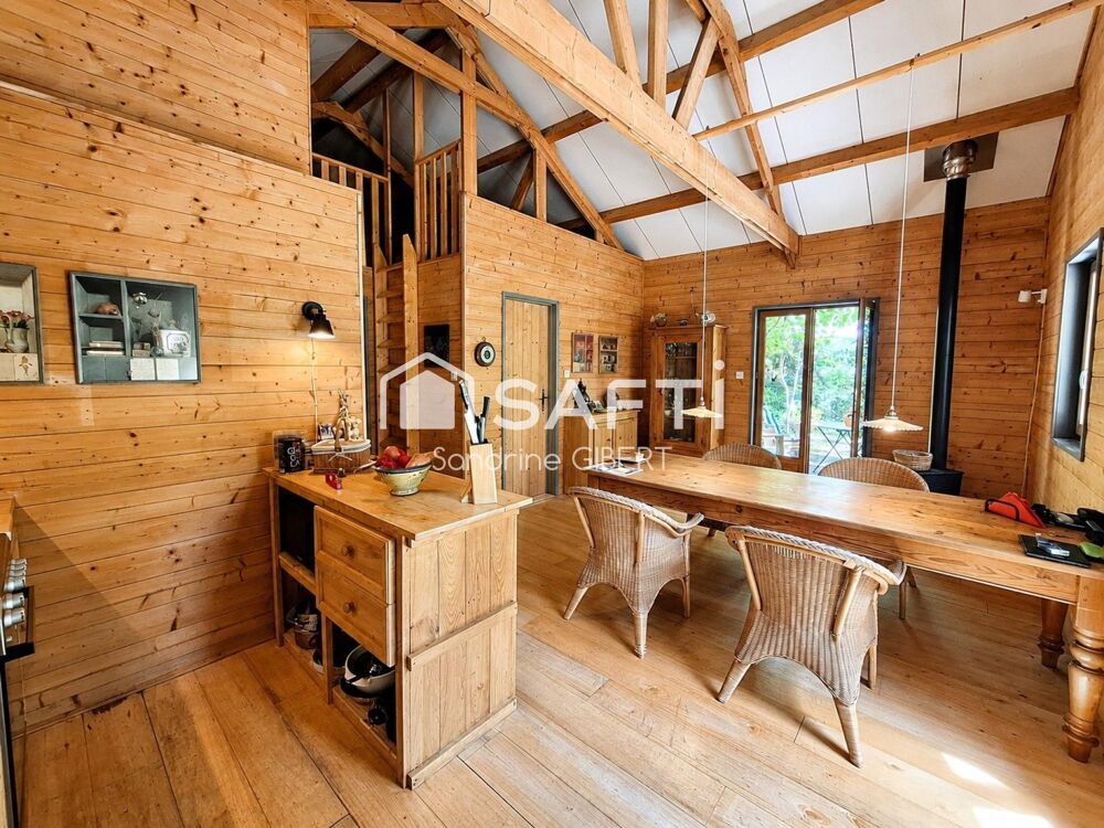 Vente Maison Cazals - Propriété contemporaine en bois au cœur de la nature avec gîte sur pilotis, dépendances Cazals