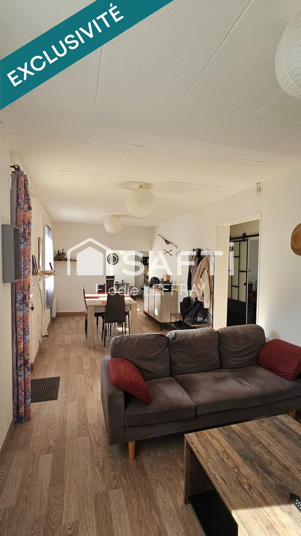 Maison de plain-pied sans vis-à-vis rénové de 75m² sur terrain clos