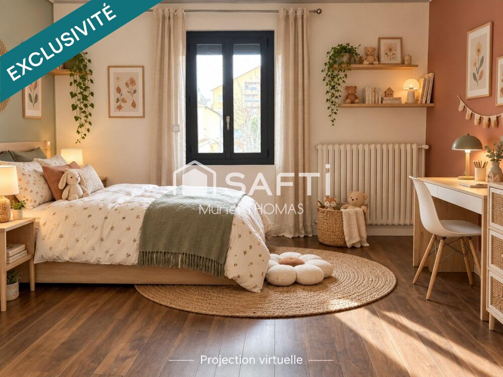 Vente Maison Maison rénovée 115 m², 4 chambres, cour, gare à pied. Type T5 La tour-du-pin