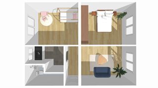  Appartement  vendre 3 pices 46 m