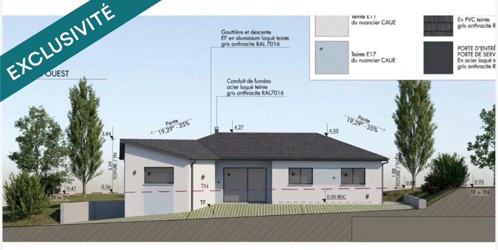Plain pied 138m2 sur un terrain de +3000m2