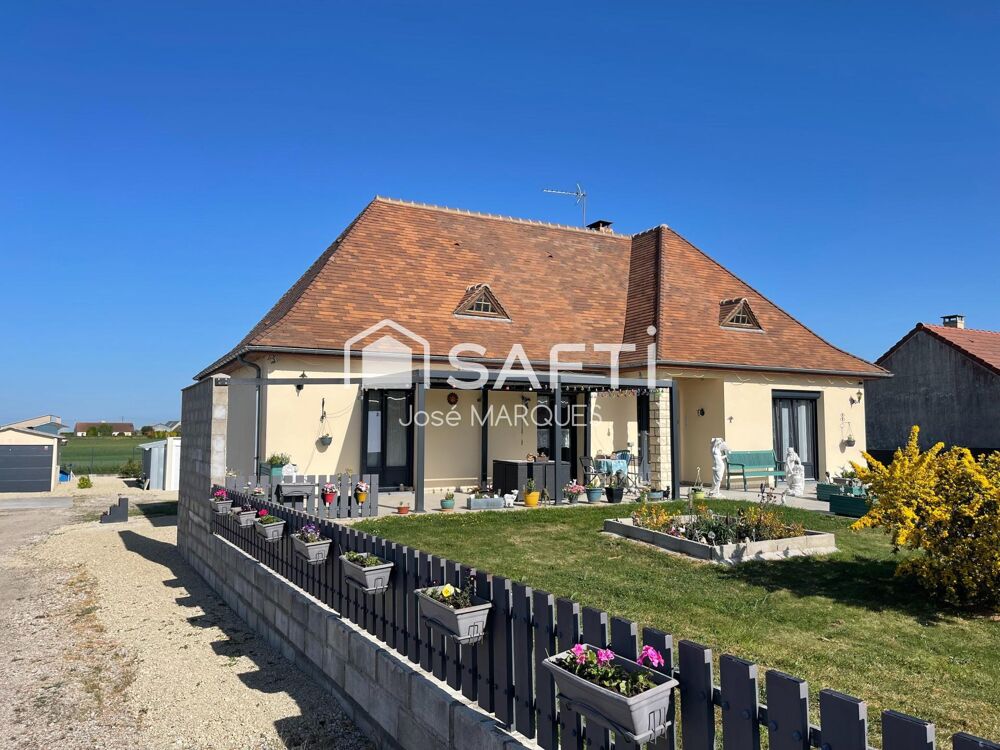 Maison de plain-pied sur sous-sol véranda 4P 98 m2