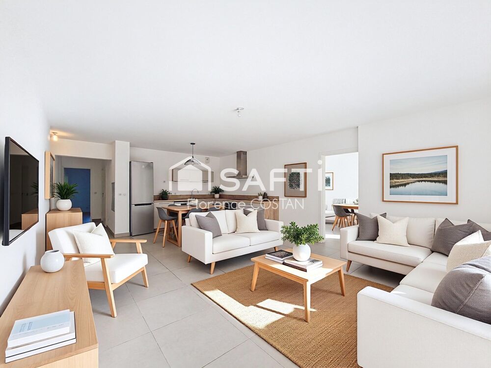 Appartement T4 avec terrasse et jardinet dans résidence de standing