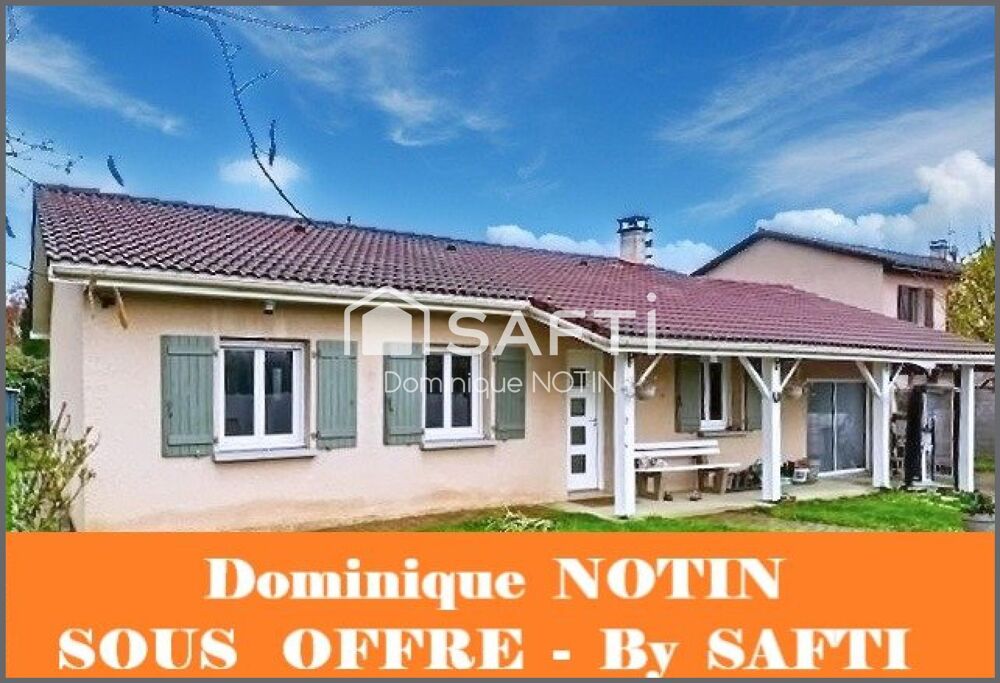 Maison 81 m² de plain pied 3 chb terrain 600m²