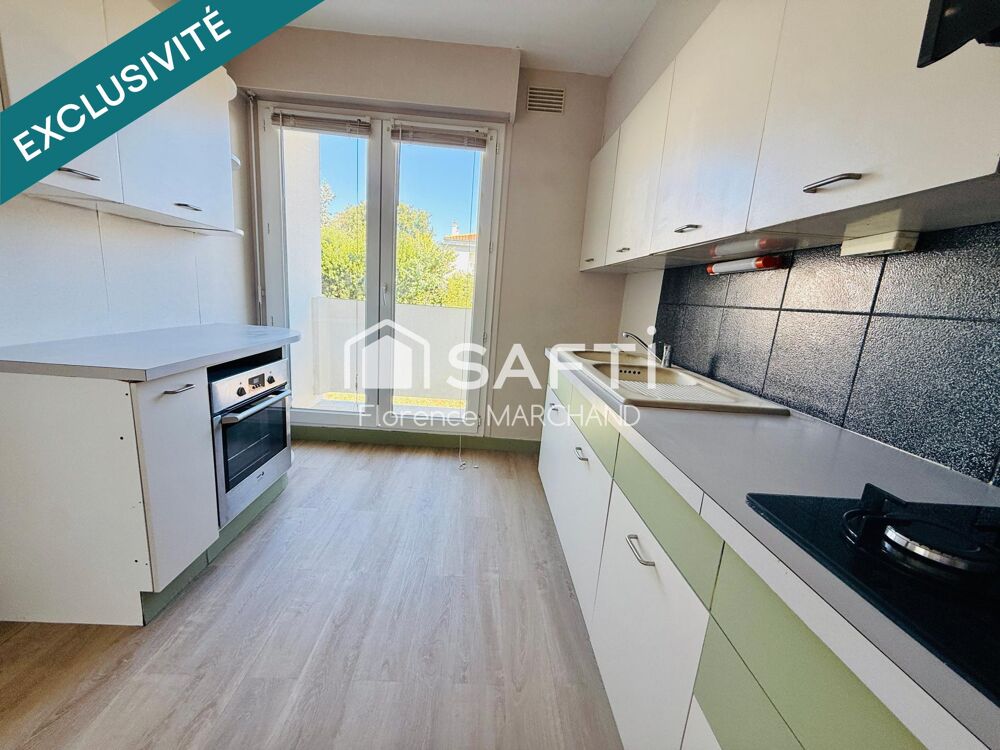 Vente Appartement T2 TRÉS LUMINEUX AVEC BALCONS CAVE ET STATIONNEMENT PRIVATIF La rochelle