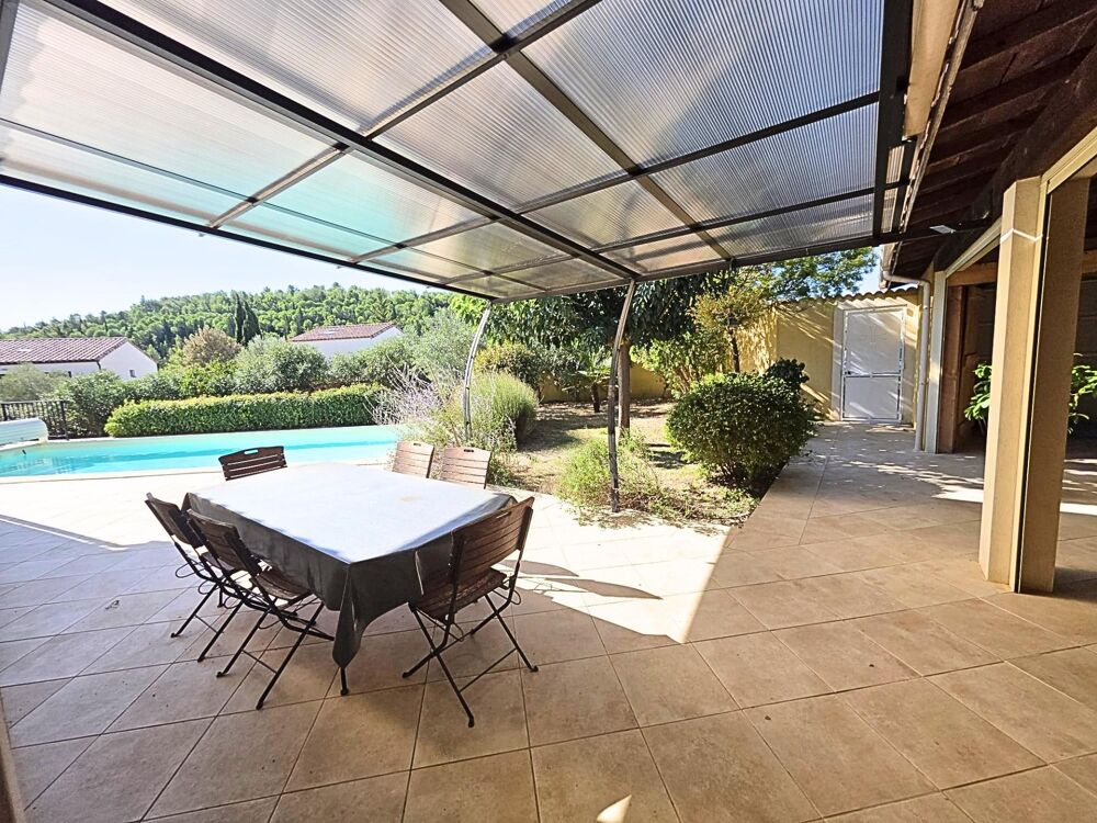 Vente Maison Villa plain pied de 141m² sur terrain arboré de 2411m² avec grand garage et piscine 10x4 Aigne
