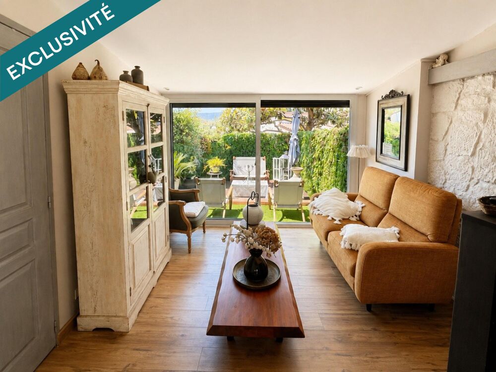 Maison, 52 m² + mezzanine, jardin clos, résidence avec Piscine et Tennis.