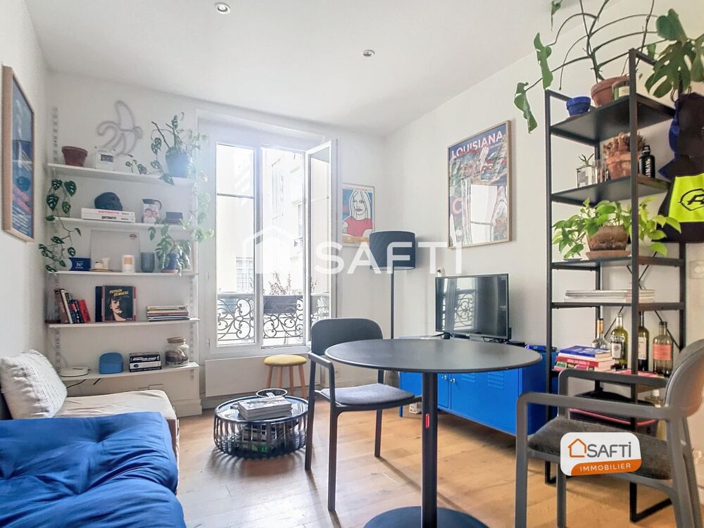 Vente Appartement Village Jourdain  2 pièces de charme. Paris 19