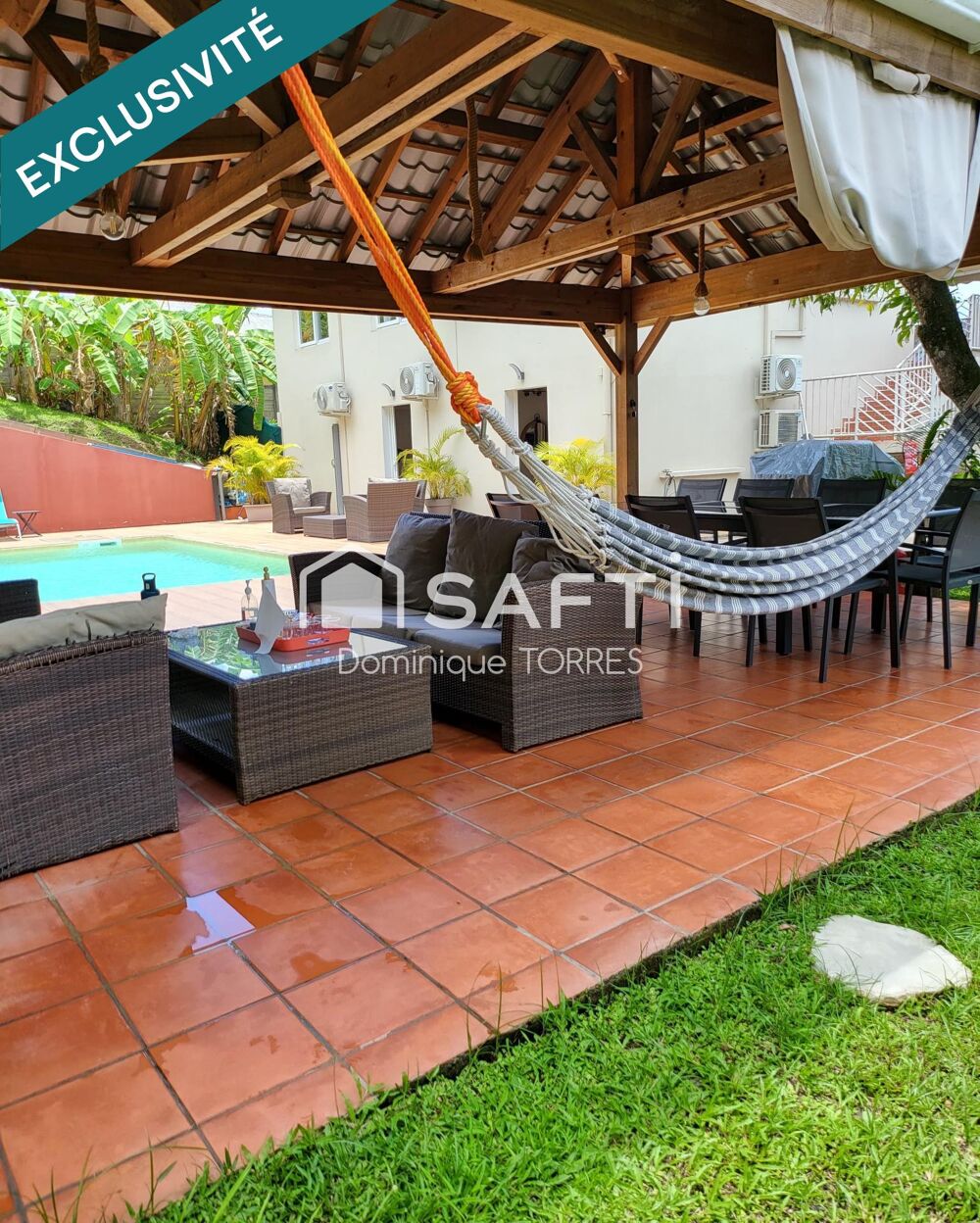 Vente Maison TROIS-ILETS : VILLA 3 APPARTEMENTS – PISCINE – FORT POTENTIEL LOCATIF Les trois-ilets